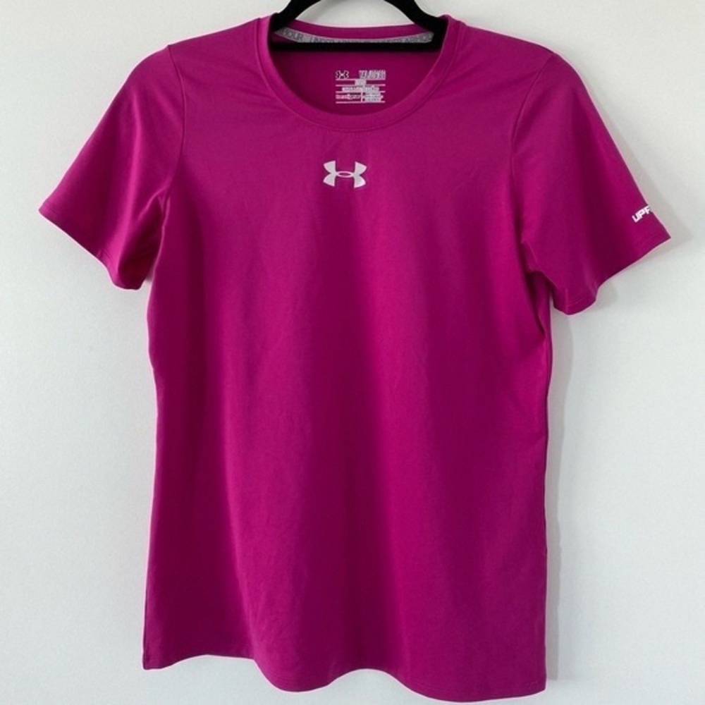 Under Armour Fuchsia Short-Sleeve Performance Tee